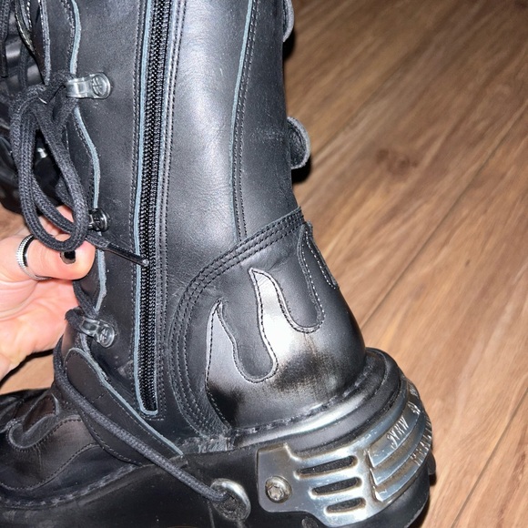 New Rocks Shoes - New Rock Newrock 591-S1 Grey Flames 37 women